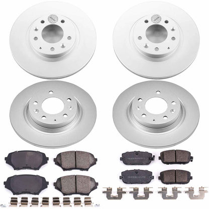 PowerStop Power Stop 06-15 Mazda MX-5 Miata Front & Rear Z17 Evolution Geomet Coated Brake Kit CRK4098