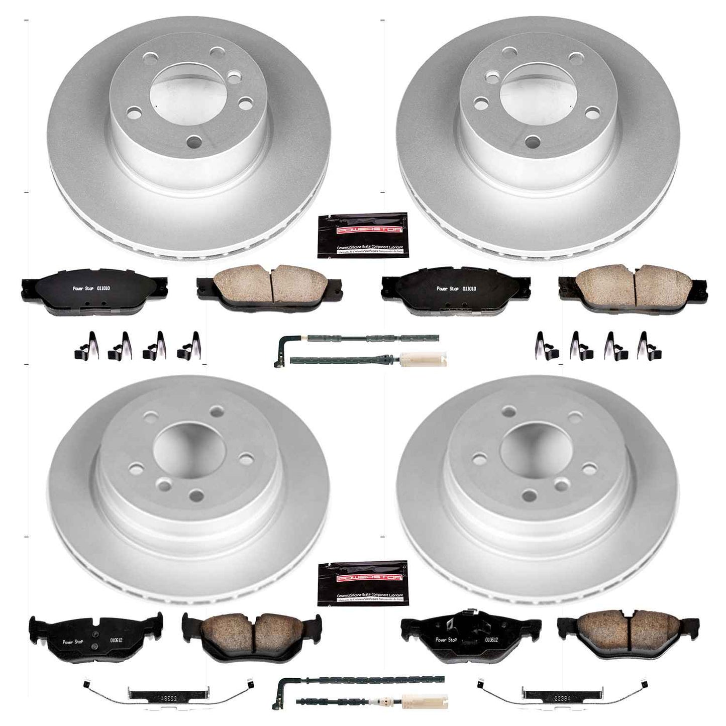 PowerStop Power Stop 2007 BMW 328xi Front & Rear Z23 Evolution Sport Coated Brake Kit CRK4102