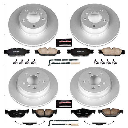 PowerStop Power Stop 2007 BMW 328i Front & Rear Z23 Evolution Sport Coated Brake Kit CRK4103