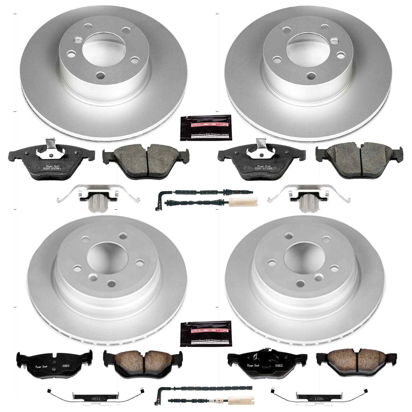 PowerStop Power Stop 08-10 BMW 328i Front & Rear Z23 Evolution Sport Coated Brake Kit CRK4104
