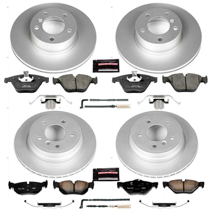 PowerStop Power Stop 09-10 BMW 328i xDrive Front & Rear Z23 Evolution Sport Coated Brake Kit CRK4105