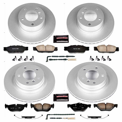 PowerStop Power Stop 2007 BMW 328i Front & Rear Z23 Evolution Sport Coated Brake Kit CRK4106