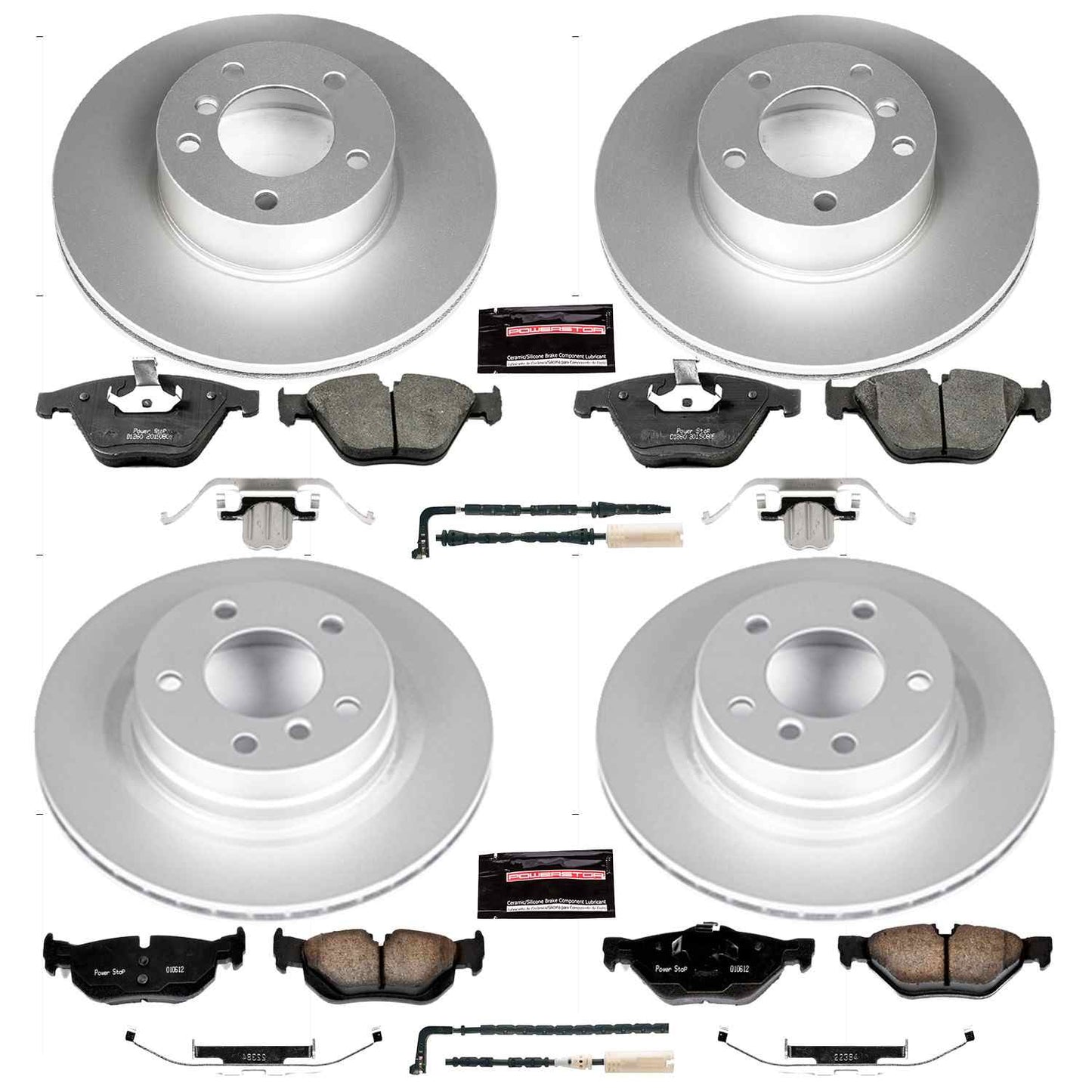 PowerStop Power Stop 08-10 BMW 328i Front & Rear Z23 Evolution Sport Coated Brake Kit CRK4107