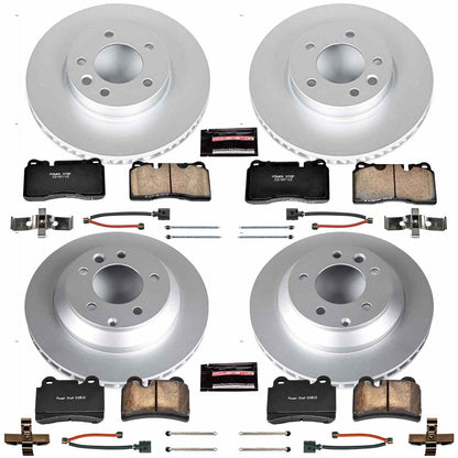 PowerStop Power Stop 2006 Volkswagen Touareg Front & Rear Z23 Evolution Sport Coated Brake Kit CRK4108