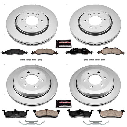PowerStop Power Stop 07-09 Ford Expedition Front & Rear Z17 Evolution Geomet Coated Brake Kit CRK4109