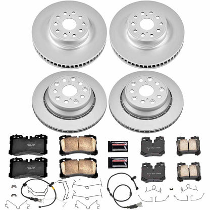 PowerStop Power Stop 07-09 Lexus LS460 Front & Rear Z17 Evolution Geomet Coated Brake Kit CRK4111