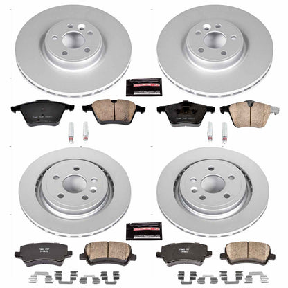 PowerStop Power Stop 15-18 Volvo S60 Front & Rear Z23 Evolution Sport Coated Brake Kit CRK4118