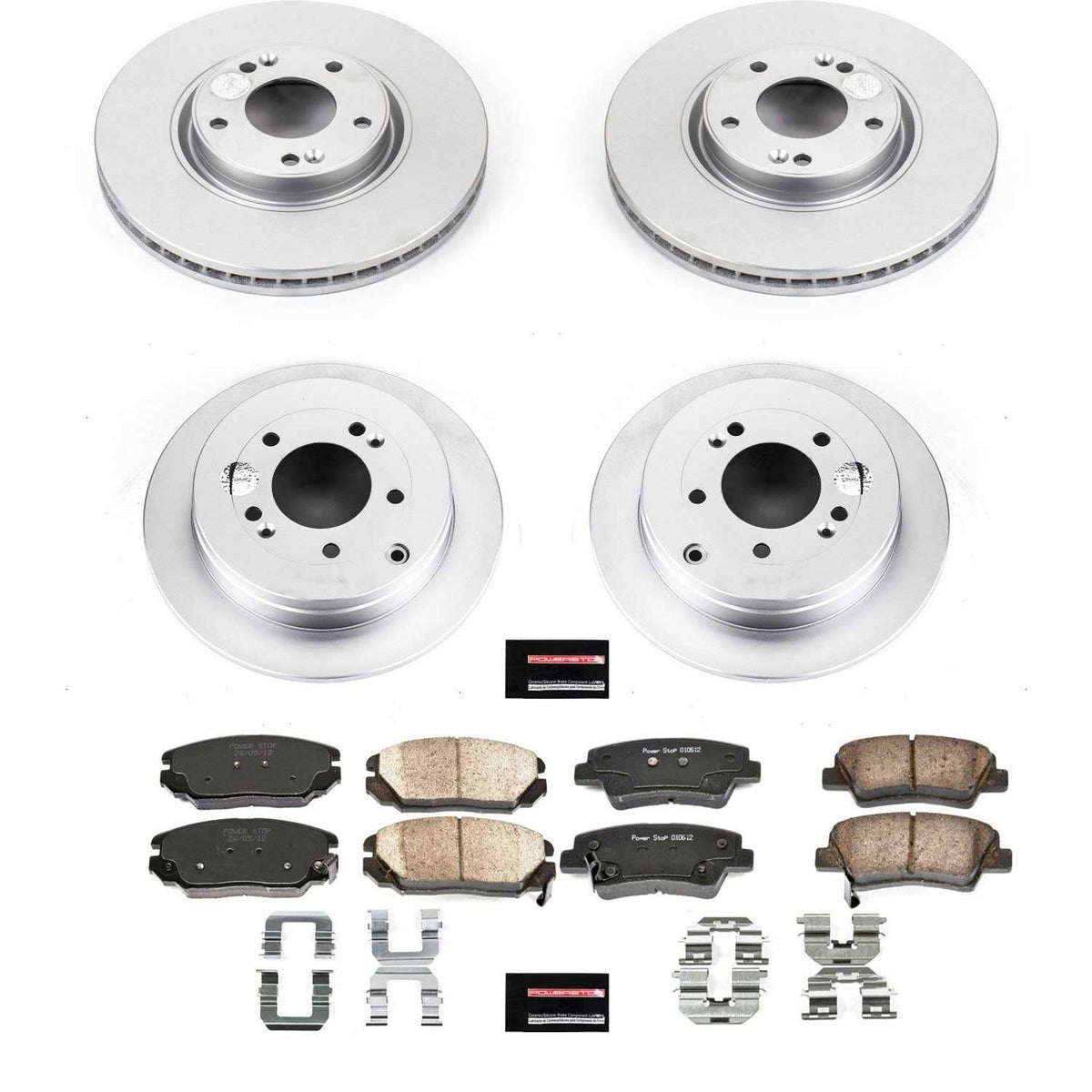 PowerStop Power Stop 07-09 Kia Amanti Front & Rear Z17 Evolution Geomet Coated Brake Kit CRK4127