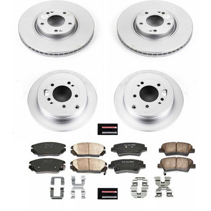 PowerStop Power Stop 07-09 Kia Amanti Front & Rear Z17 Evolution Geomet Coated Brake Kit CRK4127