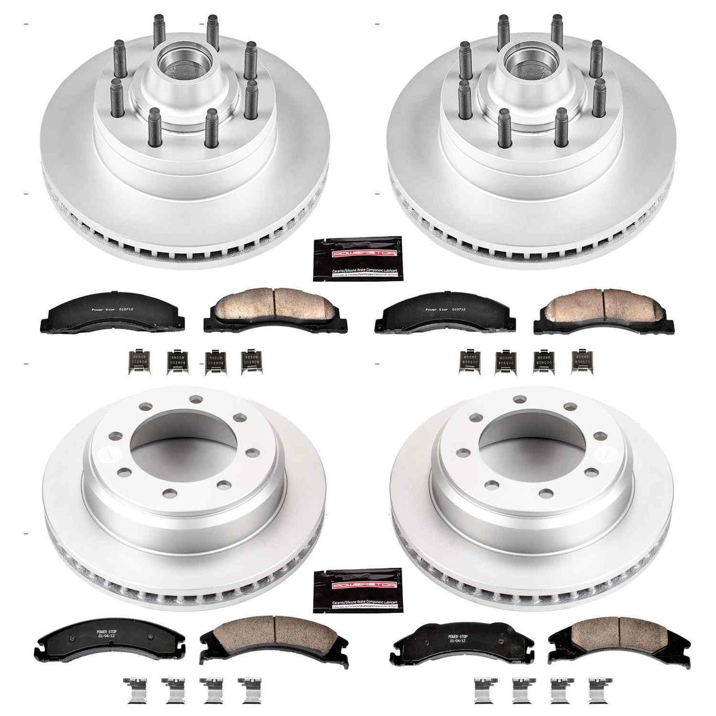 PowerStop Power Stop 08-14 Ford E-150 Front & Rear Z17 Evolution Geomet Coated Brake Kit CRK4131