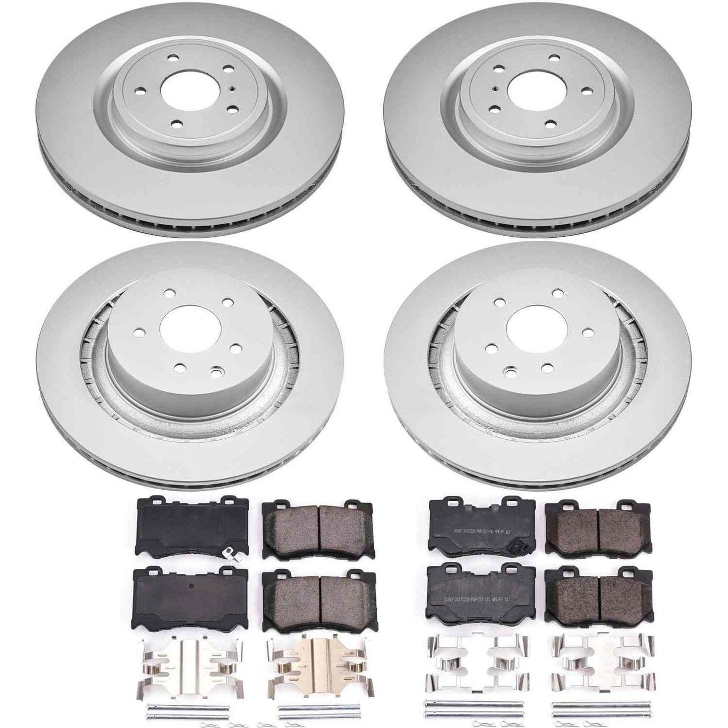 PowerStop Power Stop 08-13 Infiniti G37 Front & Rear Z17 Evolution Geomet Coated Brake Kit CRK4138
