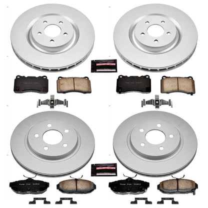 PowerStop Power Stop 11-14 Ford Mustang Front & Rear Z17 Evolution Geomet Coated Brake Kit CRK4148