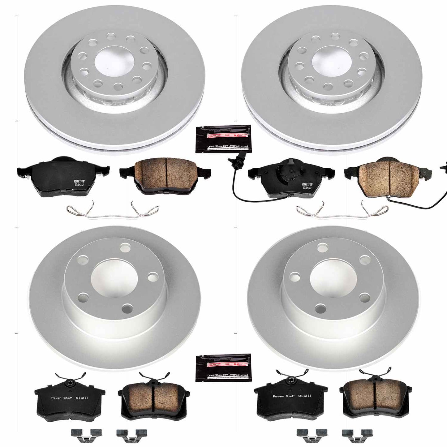 PowerStop Power Stop 99-04 Audi A6 Quattro Front & Rear Z23 Evolution Sport Coated Brake Kit CRK4197