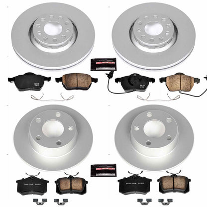 PowerStop Power Stop 99-04 Audi A6 Quattro Front & Rear Z23 Evolution Sport Coated Brake Kit CRK4197