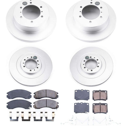 PowerStop Power Stop 00-04 Mitsubishi Montero Sport Front & Rear Z17 Evolution Geomet Coated Brake Kit CRK4252
