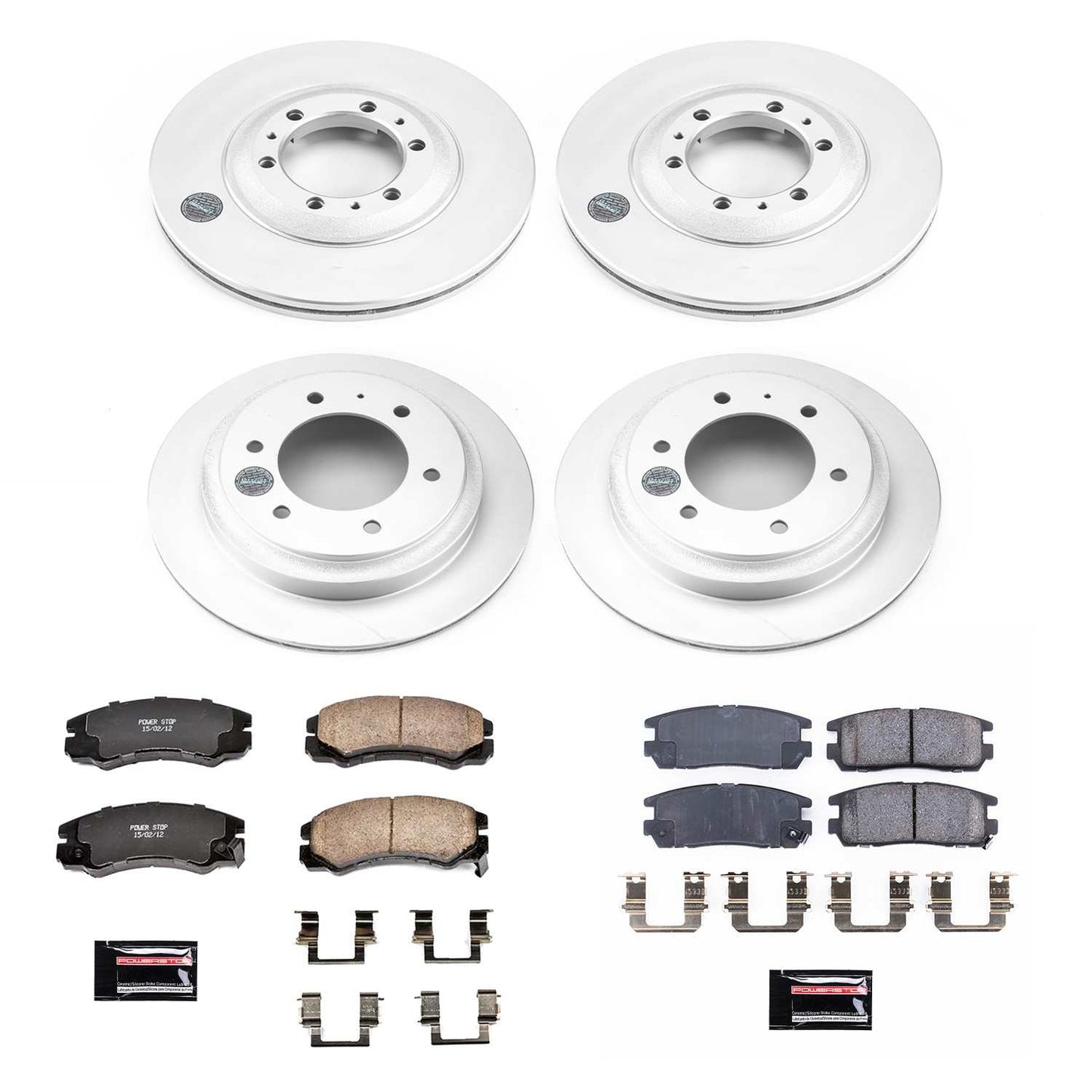 PowerStop Power Stop 96-99 Acura SLX Front & Rear Z17 Evolution Geomet Coated Brake Kit CRK4309
