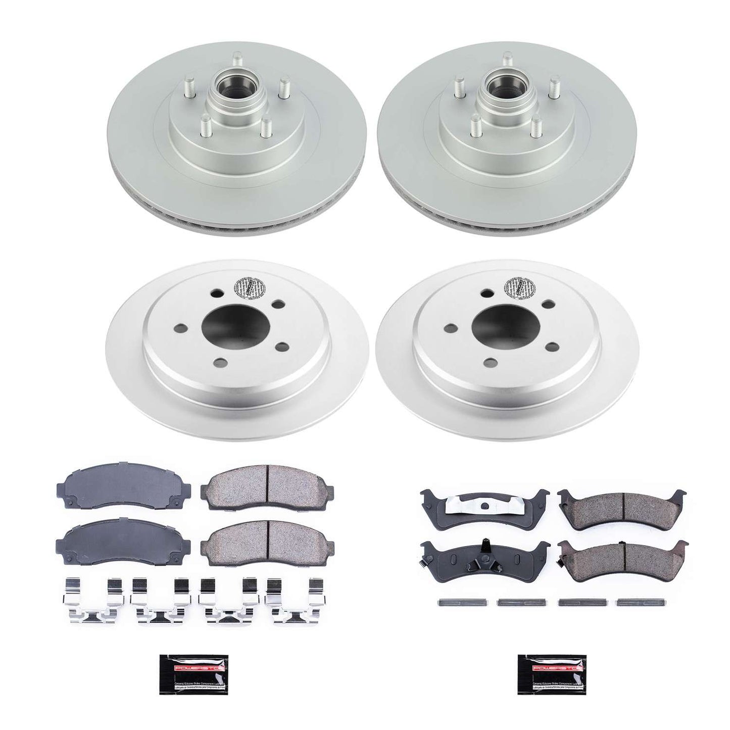 PowerStop Power Stop 01-02 Ford Explorer Sport Front & Rear Z17 Evolution Geomet Coated Brake Kit CRK4356