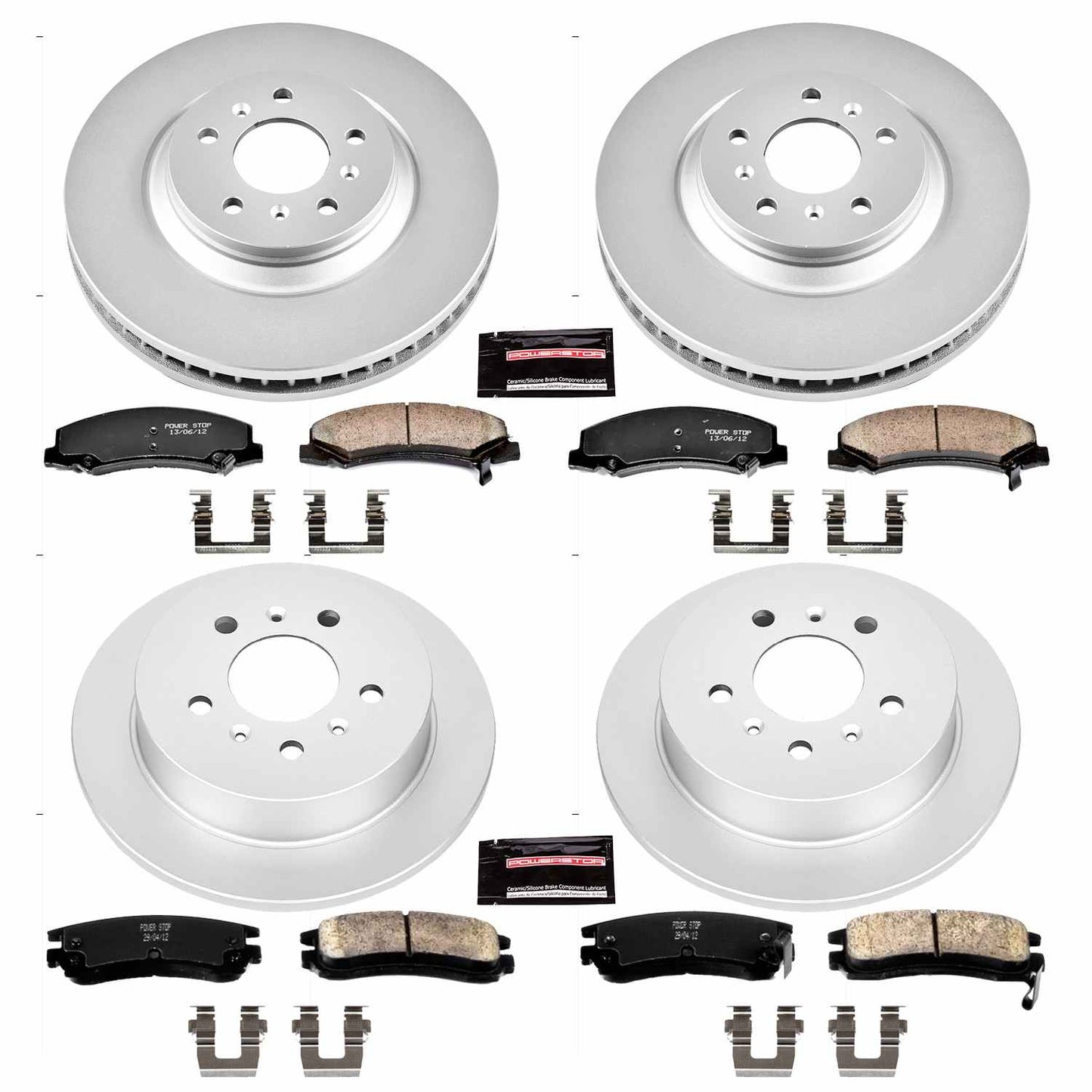 PowerStop Power Stop 08-09 Buick Allure Front & Rear Z17 Evolution Geomet Coated Brake Kit CRK4377