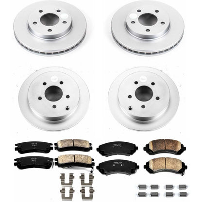 PowerStop Power Stop 02-07 Buick Rendezvous Front & Rear Z17 Evolution Geomet Coated Brake Kit CRK4382