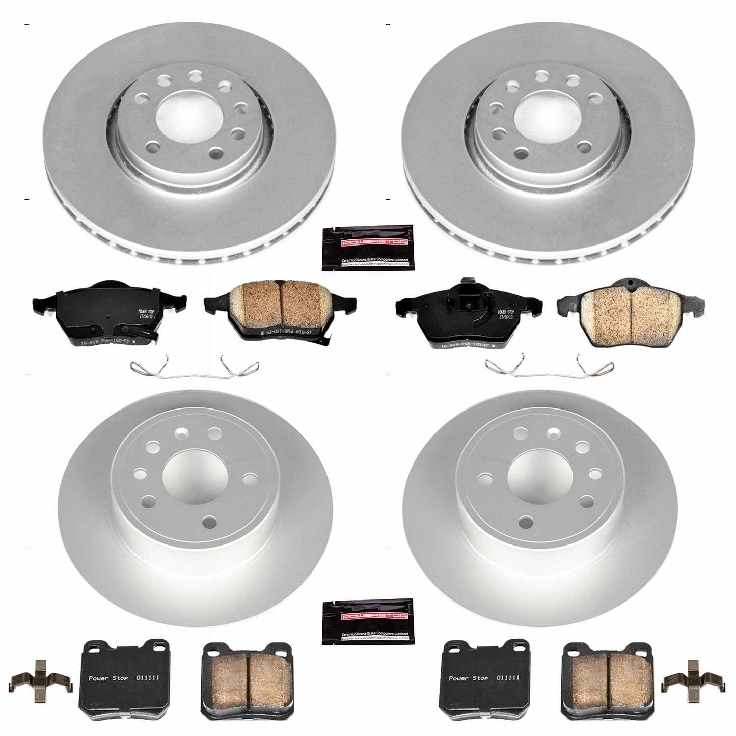 PowerStop Power Stop 99-02 Saab 9-3 Front & Rear Z23 Evolution Sport Coated Brake Kit CRK4388