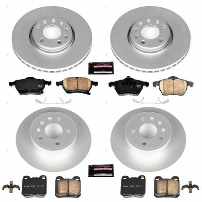 PowerStop Power Stop 99-02 Saab 9-3 Front & Rear Z23 Evolution Sport Coated Brake Kit CRK4388