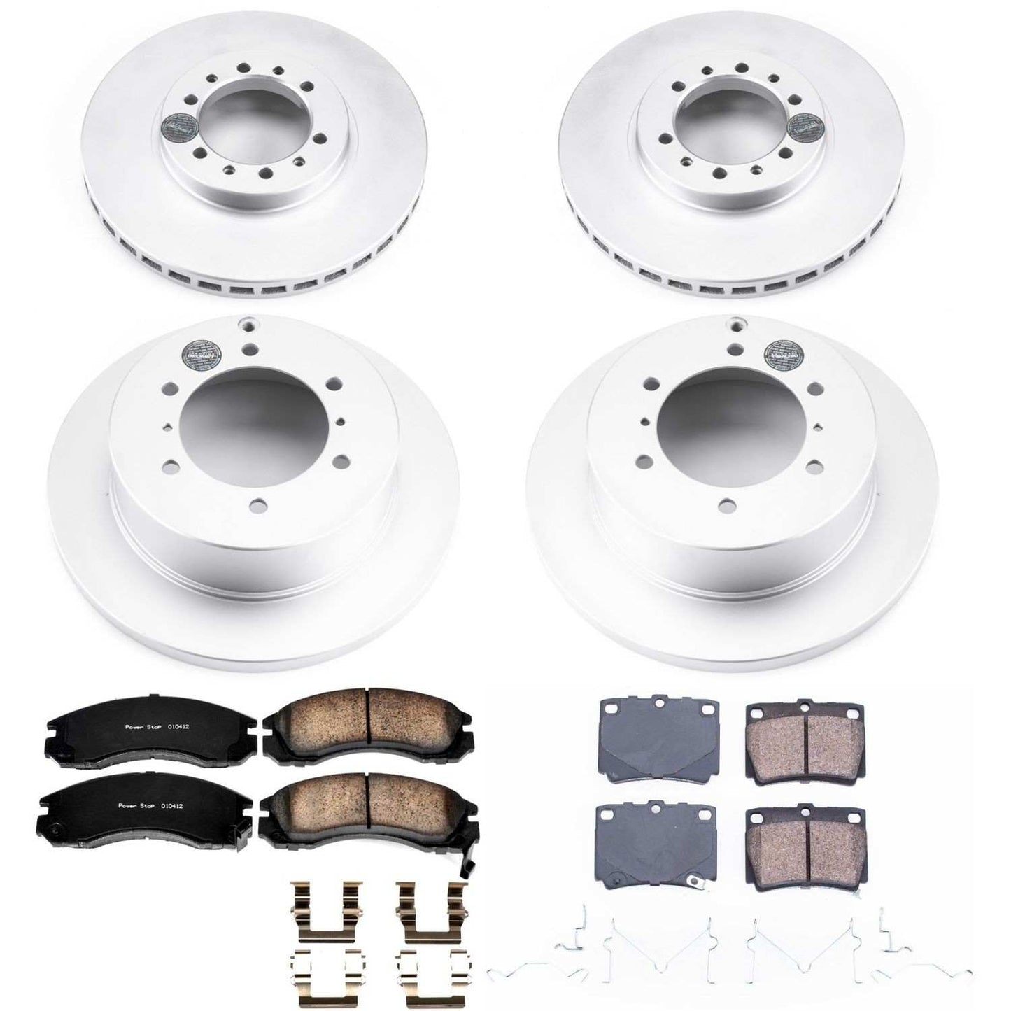 PowerStop Power Stop 97-04 Mitsubishi Montero Sport Front & Rear Z17 Evolution Geomet Coated Brake Kit CRK4402