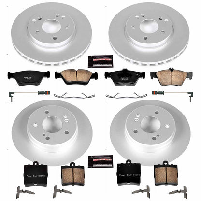 PowerStop Power Stop 99-00 Mercedes-Benz C230 Front & Rear Z23 Evolution Sport Coated Brake Kit CRK4417
