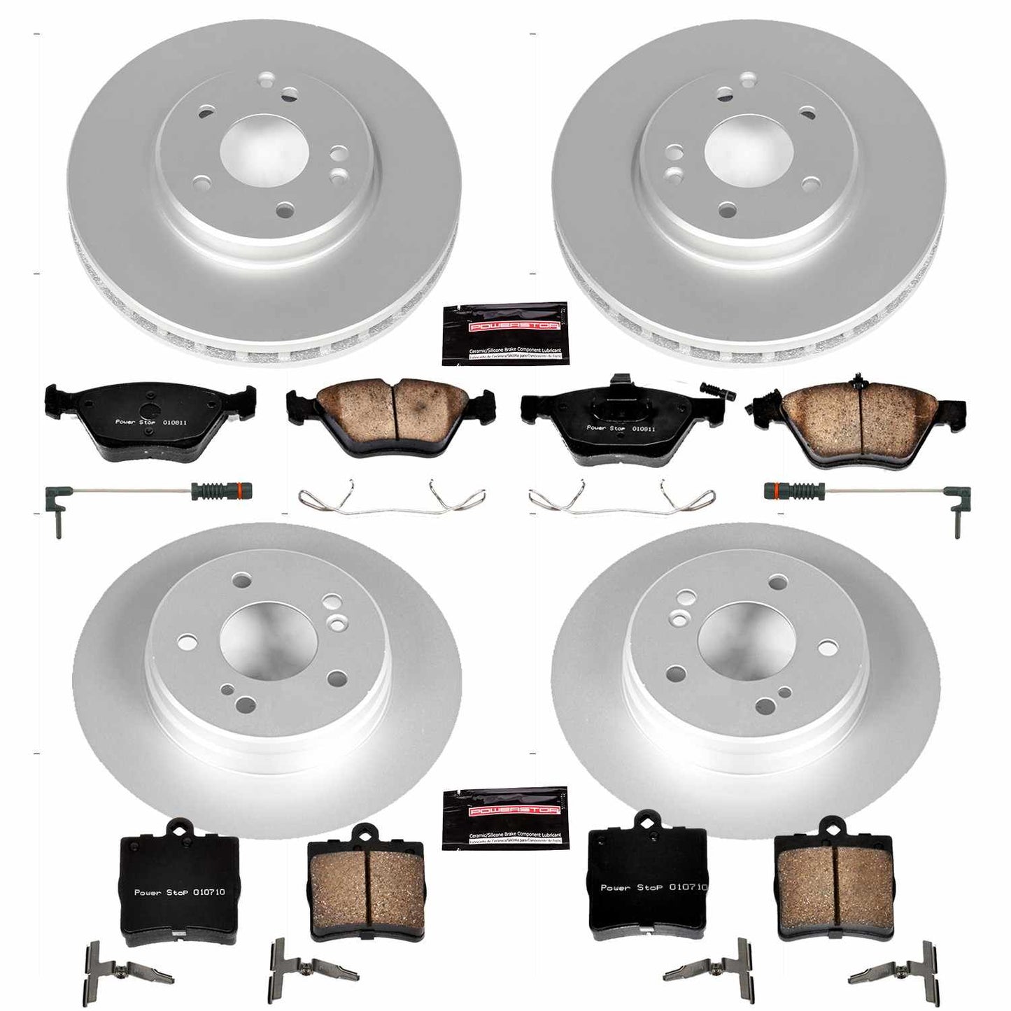 PowerStop Power Stop 01-04 Mercedes-Benz SLK320 Front & Rear Z23 Evolution Sport Coated Brake Kit CRK4420