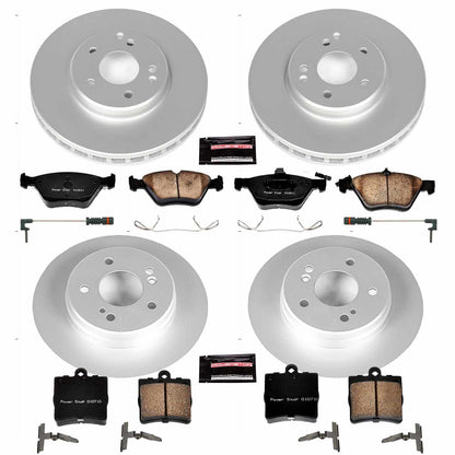 PowerStop Power Stop 01-04 Mercedes-Benz SLK320 Front & Rear Z23 Evolution Sport Coated Brake Kit CRK4420