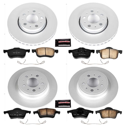 PowerStop Power Stop 01-07 Volvo S60 Front & Rear Z23 Evolution Sport Coated Brake Kit CRK4430