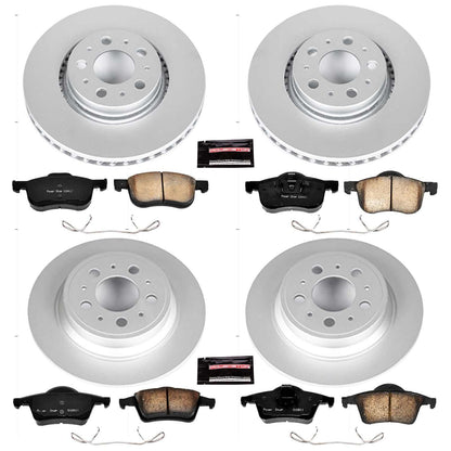 PowerStop Power Stop 01-09 Volvo S60 Front & Rear Z23 Evolution Sport Coated Brake Kit CRK4431