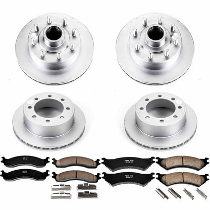 PowerStop Power Stop 2007 Ford E-150 Front & Rear Z17 Evolution Geomet Coated Brake Kit CRK4434