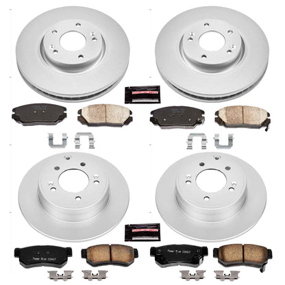 PowerStop Power Stop 06-08 Hyundai Sonata Front & Rear Z17 Evolution Geomet Coated Brake Kit CRK4443
