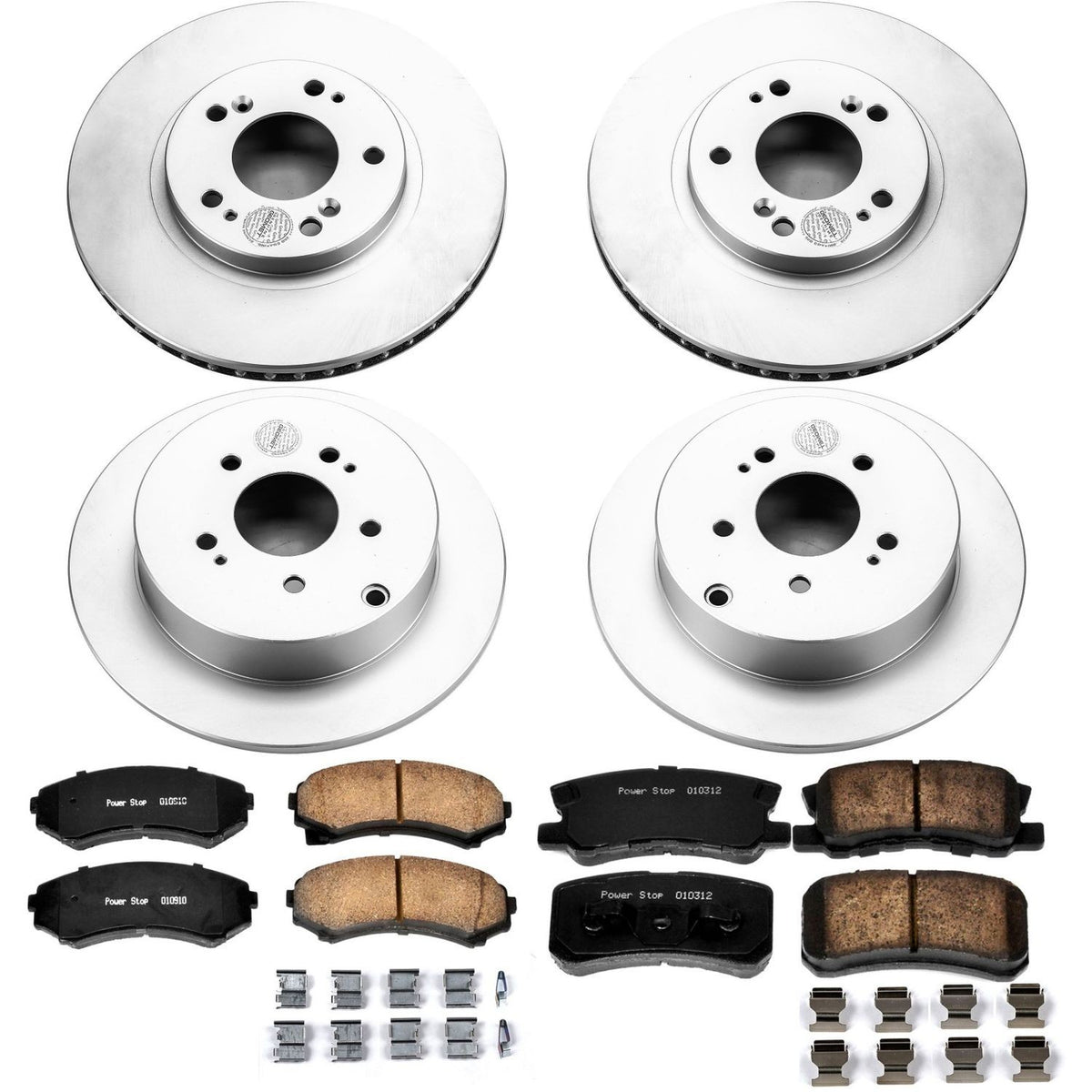 PowerStop Power Stop 04-11 Mitsubishi Endeavor Front & Rear Z17 Evolution Geomet Coated Brake Kit CRK4461