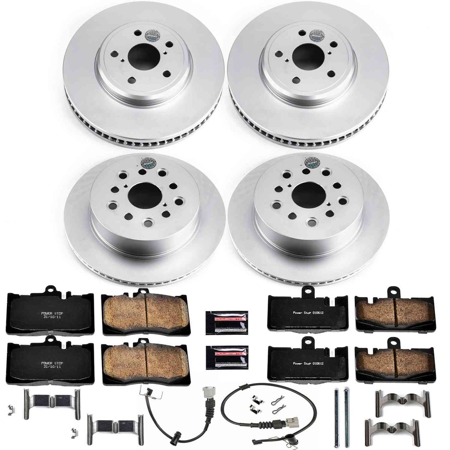 PowerStop Power Stop 01-06 Lexus LS430 Front & Rear Z17 Evolution Geomet Coated Brake Kit CRK4462