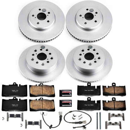 PowerStop Power Stop 01-06 Lexus LS430 Front & Rear Z17 Evolution Geomet Coated Brake Kit CRK4462