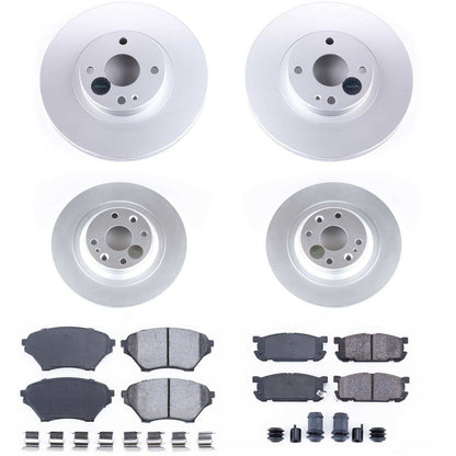 PowerStop Power Stop 01-05 Mazda Miata Front & Rear Z17 Evolution Geomet Coated Brake Kit CRK4468