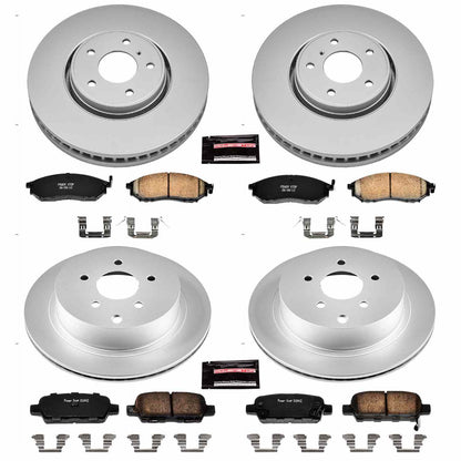 PowerStop Power Stop 05-12 Infiniti FX35 Front & Rear Z17 Evolution Geomet Coated Brake Kit CRK4477