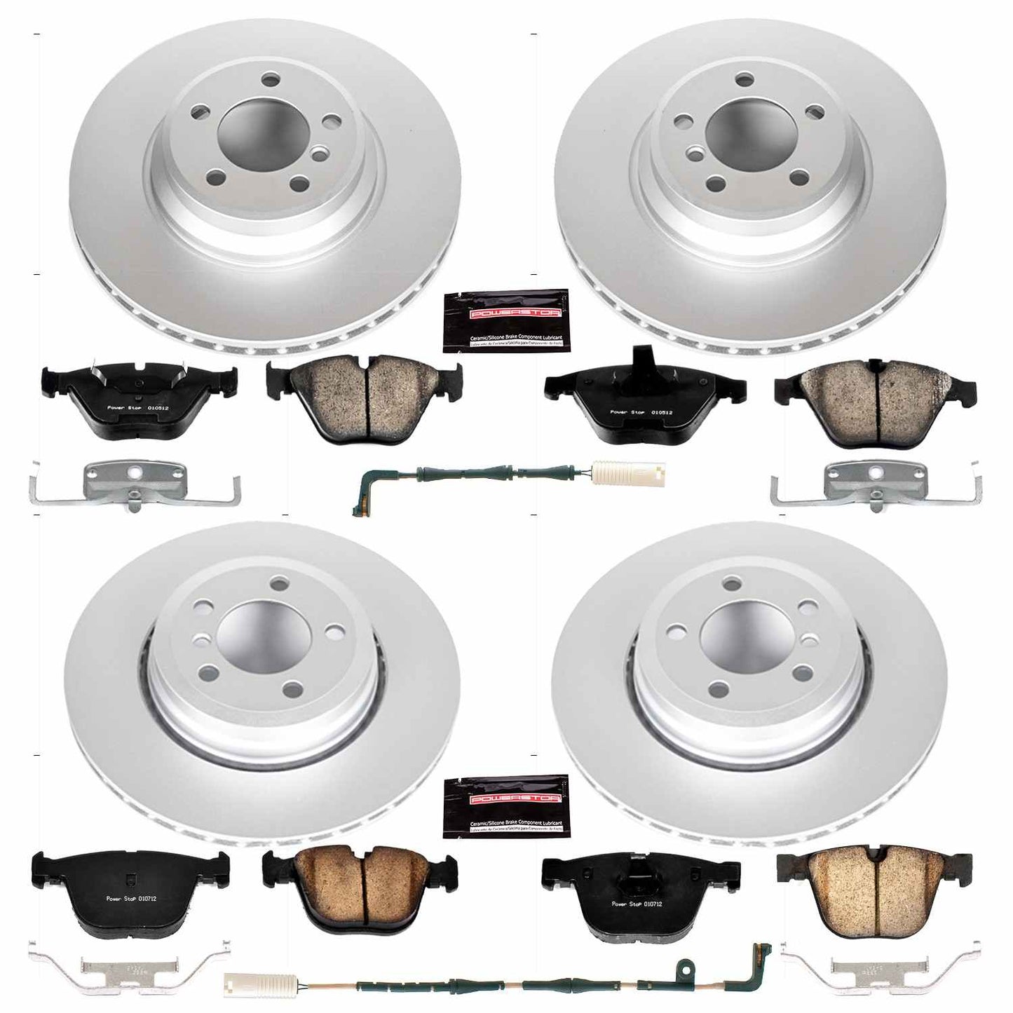 PowerStop Power Stop 06-08 BMW 750i Front & Rear Z23 Evolution Sport Coated Brake Kit CRK4479