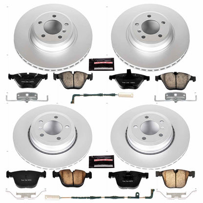 PowerStop Power Stop 06-08 BMW 750i Front & Rear Z23 Evolution Sport Coated Brake Kit CRK4479