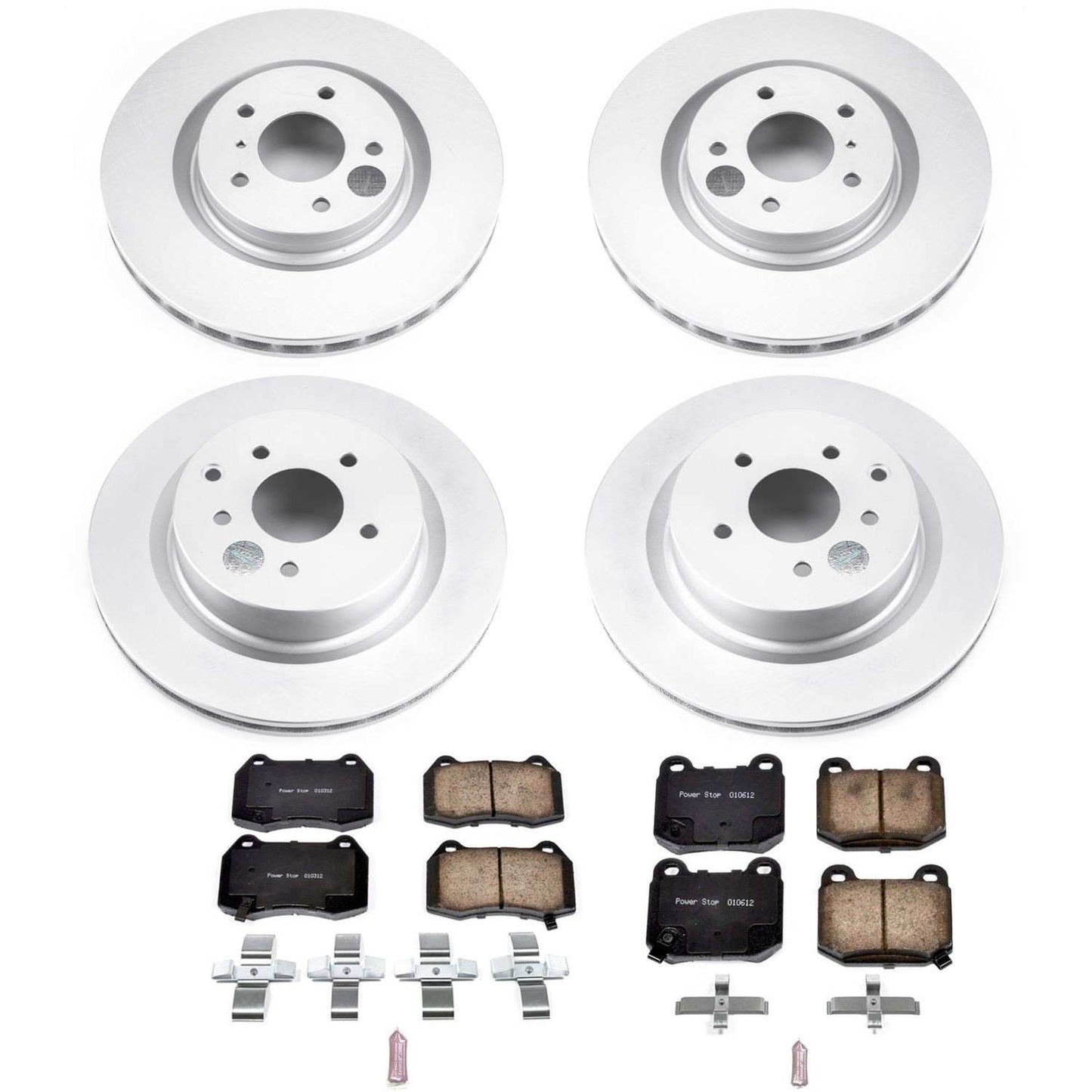 PowerStop Power Stop 03-04 Infiniti G35 Front & Rear Z17 Evolution Geomet Coated Brake Kit CRK4488