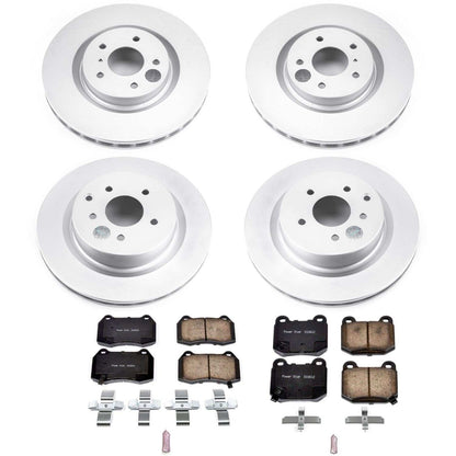 PowerStop Power Stop 03-04 Infiniti G35 Front & Rear Z17 Evolution Geomet Coated Brake Kit CRK4488