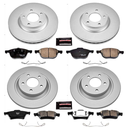 PowerStop Power Stop 06-07 Mazda 5 Front & Rear Z17 Evolution Geomet Coated Brake Kit CRK4494