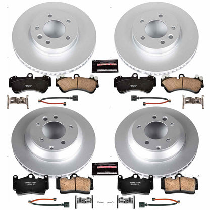 PowerStop Power Stop 04-06 Porsche Cayenne Front & Rear Z23 Evolution Sport Coated Brake Kit CRK4495