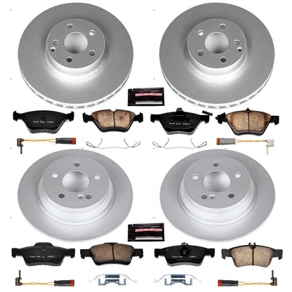 PowerStop Power Stop 04-05 Mercedes-Benz E320 Front & Rear Z23 Evolution Sport Coated Brake Kit CRK4511