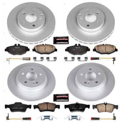 PowerStop Power Stop 03-05 Mercedes-Benz E320 Front & Rear Z23 Evolution Sport Coated Brake Kit CRK4514