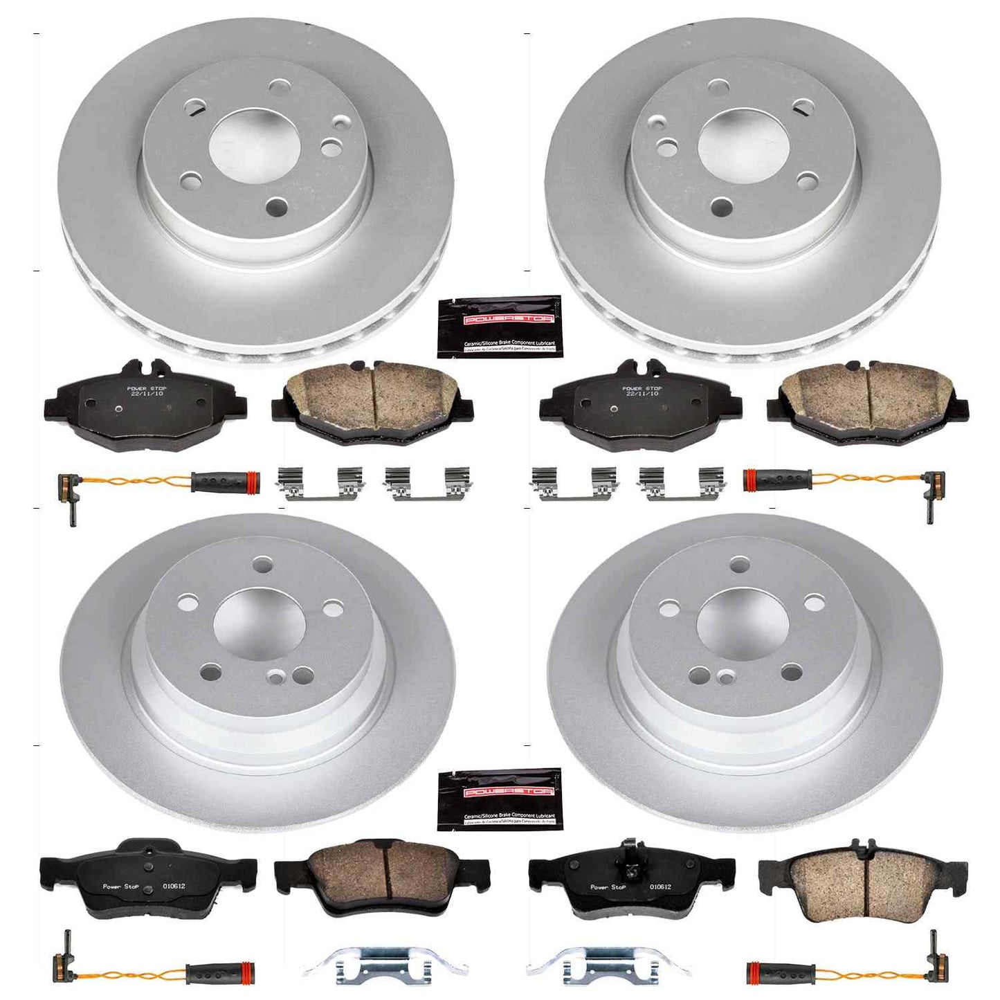 PowerStop Power Stop 2006 Mercedes-Benz E320 Front & Rear Z23 Evolution Sport Coated Brake Kit CRK4515