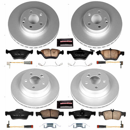 PowerStop Power Stop 06-09 Mercedes-Benz E350 Front & Rear Z23 Evolution Sport Coated Brake Kit CRK4518