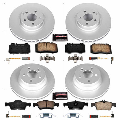 PowerStop Power Stop 07-09 Mercedes-Benz E350 Front & Rear Z23 Evolution Sport Coated Brake Kit CRK4522