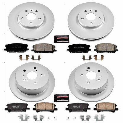 PowerStop Power Stop 04-06 Lexus RX330 Front & Rear Z17 Evolution Geomet Coated Brake Kit CRK4530